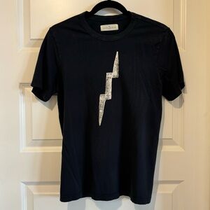 Imogene and Willie Lightning Bolt T-Shirt, size small